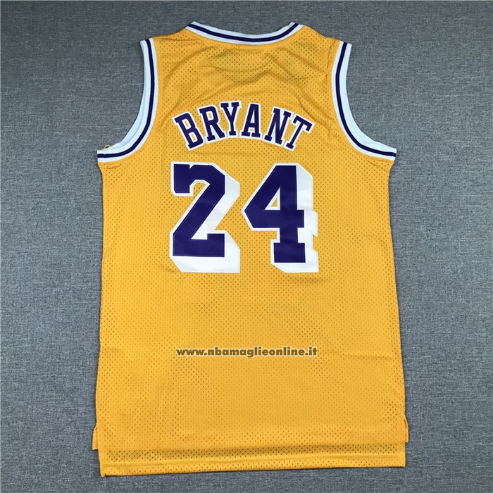 Maglia Los Angeles Lakers Kobe Bryant #24 Mitchell & Ness 2007-08 Giallo